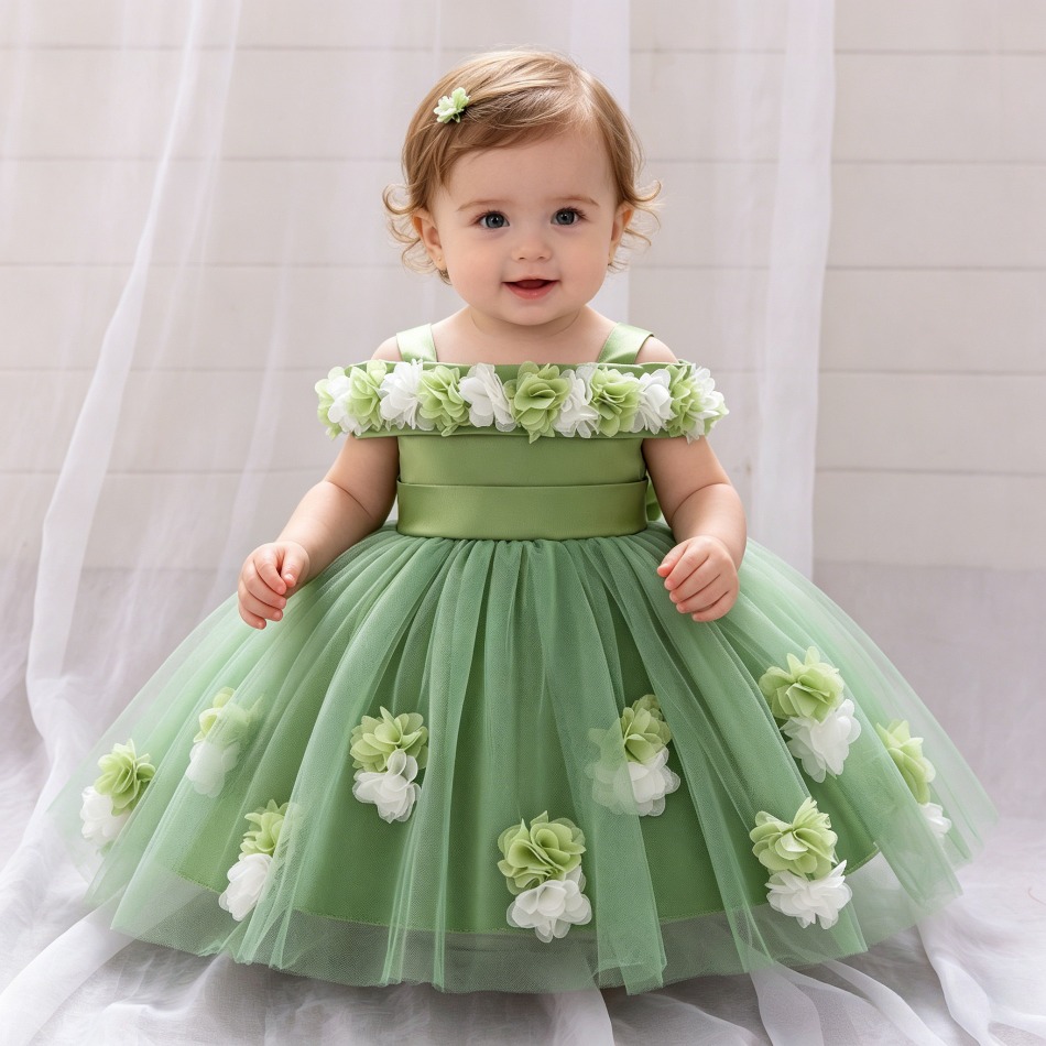 Baby Clothing Dresser - Yeni Bebek Kız 1. Prenses Elbise