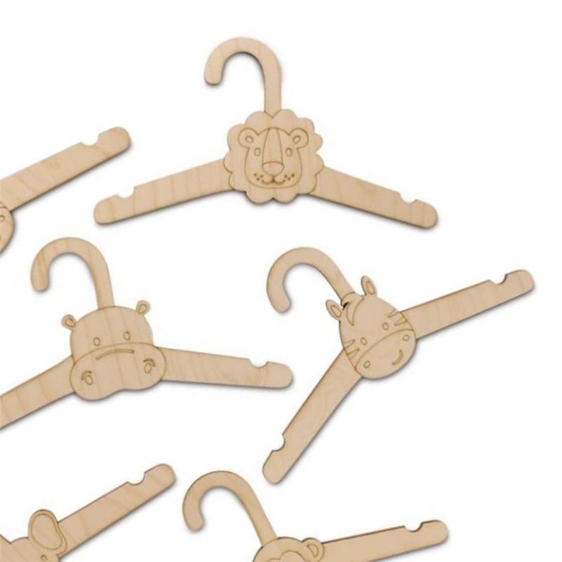 ABJI-20PCS Sevimli Ahşap Elbis - Baby Clothing Hanging Rack incelemesi ve fiyatı
