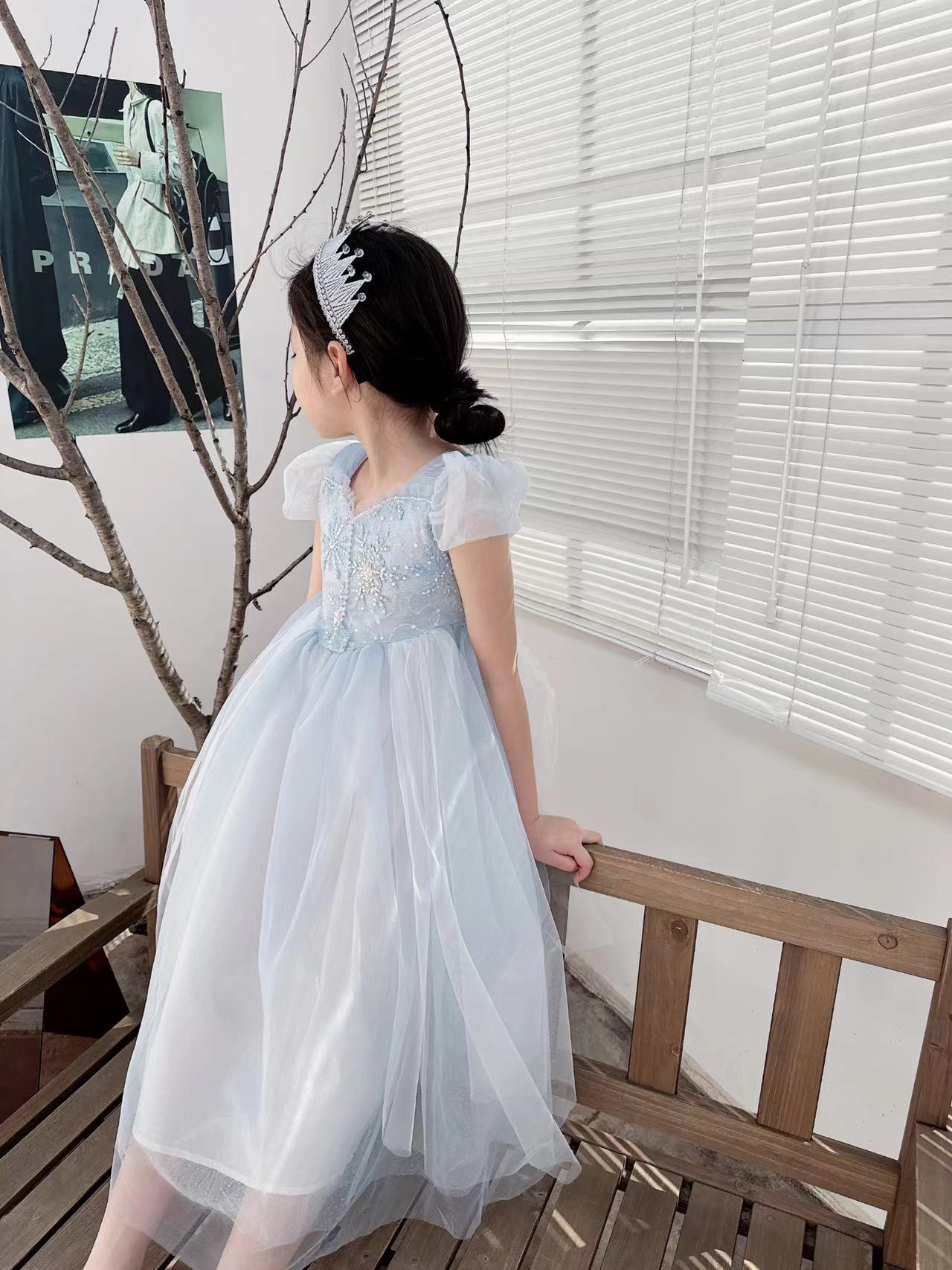 Işlemeli Elsa kız elbise çocuk - Baby Clothing Dresser incelemesi ve fiyatı